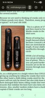 Crankstel op maat korter=beter, Ophalen, Zo goed als nieuw, Algemeen, Crankstel of Pedalen