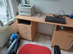 Mooi bureau beuken kleur inclusief stoel, Huis en Inrichting, Bureaus, Ophalen, Zo goed als nieuw
