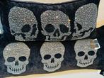 Magaschoni Home Philipp Plein rug kussens 2 stuks set, Huis en Inrichting, Ophalen of Verzenden, Nieuw, Zwart, Rechthoekig