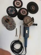 Blauwe Bosch slijptol 180 mm, Ophalen of Verzenden, Zo goed als nieuw, 1000 watt of meer, Haakse handslijpmachine