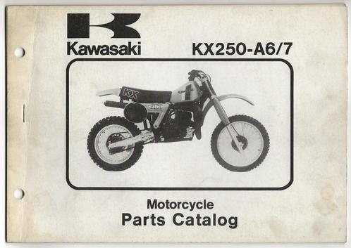 Kawasaki KX250 A6/7 parts list (718p), Motoren, Handleidingen en Instructieboekjes, Kawasaki, Ophalen of Verzenden