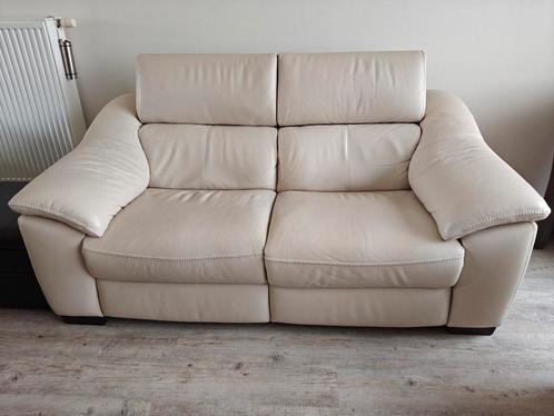 Lederen zetel natuzzi, Huis en Inrichting, Banken | Bankstellen, Zo goed als nieuw, 75 tot 100 cm, Ophalen