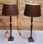2 Messing Lampen - Nieuwstaat, Huis en Inrichting, 50 tot 75 cm, Klassiek, Ophalen of Verzenden, Zo goed als nieuw