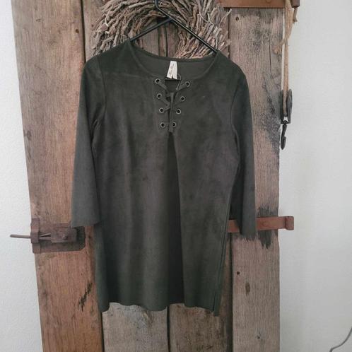 Miss Etam tuniek, maat S, Kleding | Dames, Blouses en Tunieken, Zo goed als nieuw, Maat 36 (S), Groen, Ophalen of Verzenden