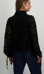 Harper & Yve zwart kanten statement blouse +strikken M 49830, Kleding | Dames, Blouses en Tunieken, Maat 38/40 (M), ., Zwart, Ophalen of Verzenden