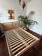 TARVA bedframe incl lattenbodem LURÖY + (dek)matras HÖVAG, Huis en Inrichting, Ophalen, Gebruikt, Tweepersoons, 140 cm