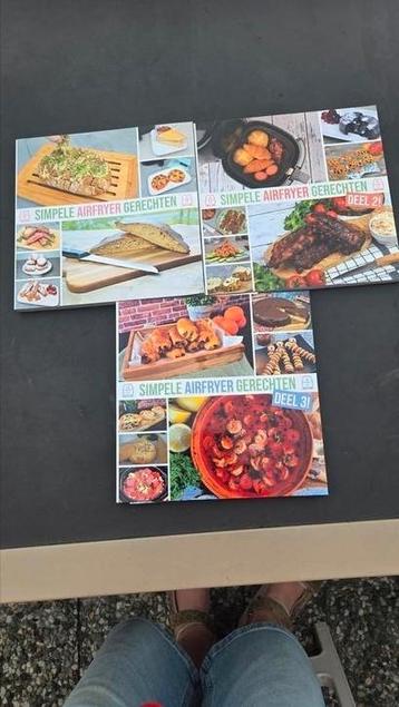 te koop drie simpele airfryer gerechten boeken drie delen  beschikbaar voor biedingen
