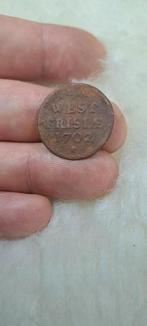 Duit West Frisea 1702, Postzegels en Munten, Munten | Nederland, Ophalen of Verzenden, Vóór koninkrijk, Overige waardes
