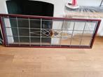 Glas in Lood Raam - 64x176cm, Antiek en Kunst, Ophalen