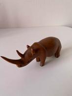 Vintage Houten Neushoorn Beeldje, Antiek en Kunst, Ophalen of Verzenden