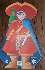 Puzzle "Le pirate et son trémor"( Djeco), Ophalen of Verzenden, 10 tot 50 stukjes, Zo goed als nieuw, 4 tot 6 jaar