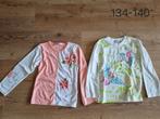 Twee mooie longsleeve shirts maat 134-140, Ophalen of Verzenden, Zo goed als nieuw, Meisje, Shirt of Longsleeve