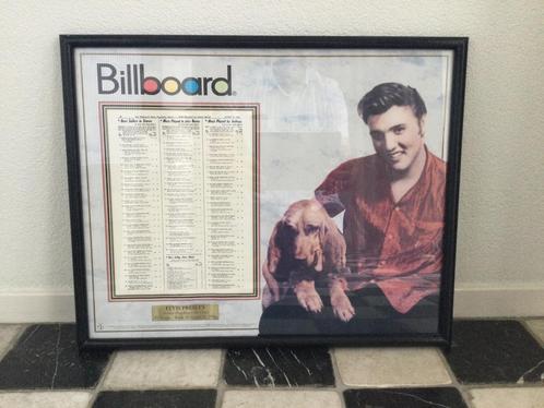 Elvis Billboard poster in lijst, Verzamelen, Posters, Gebruikt, Muziek, A1 t/m A3, Rechthoekig Staand, Ophalen