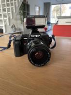 Minolta 7000 spiegelreflexcamera + flitser + zoomlens, Ophalen of Verzenden, Gebruikt, Spiegelreflex, Minolta