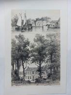 19 / Litho 1882 : Joure en Osinga State Langweer Friesland, Ophalen of Verzenden