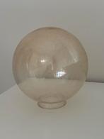 Vintage glazen lampenkap, Ophalen of Verzenden, Zo goed als nieuw, Rond, Minder dan 25 cm