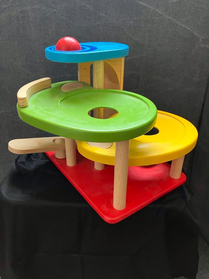 Houten Knikkerbaan / Ballenbaan Speelgoed, Kinderen en Baby's, Speelgoed | Houten speelgoed, Gebruikt, Overige typen, Ophalen