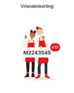 Kortingscode Picnic M2243545 EUR 10,- korting, Tickets en Kaartjes, Eén persoon, Kortingsbon, Overige typen