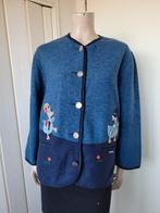 Giesswein wollen vest blauw uniek maat 38/M, Kleding | Dames, Truien en Vesten, Ophalen of Verzenden, Zo goed als nieuw, Maat 38/40 (M)