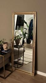 Grote goudbronze spiegel met facet, Huis en Inrichting, Woonaccessoires | Spiegels, Ophalen of Verzenden, Zo goed als nieuw, Rechthoekig
