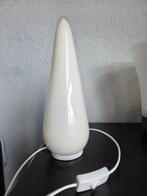 Conische opaline tafellamp, jaren '90, Ophalen, Gebruikt, Conische opaline tafellamp, Glas
