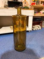 Vintage cilindervormige Mica glazen vaas van Guan glas., Ophalen