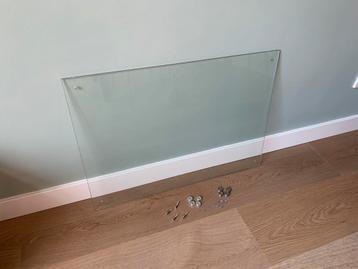 Glazen spatscherm 70x50 cm beschikbaar voor biedingen