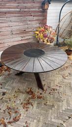 Houten Tuintafel Rond Hartman, Ophalen, Gebruikt, Rond, Hout