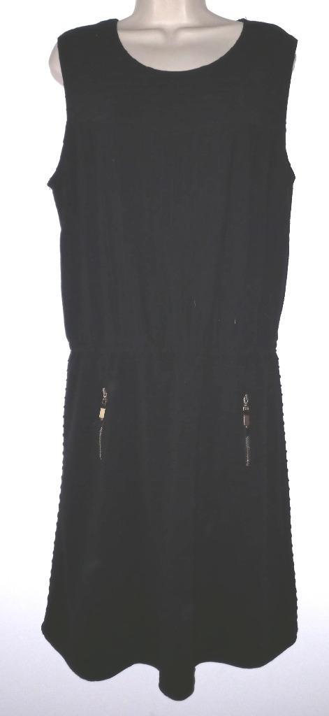 Zwarte jurk maat 46, Kleding | Dames, Grote Maten, Zo goed als nieuw, Jurk, Zwart, Ophalen of Verzenden