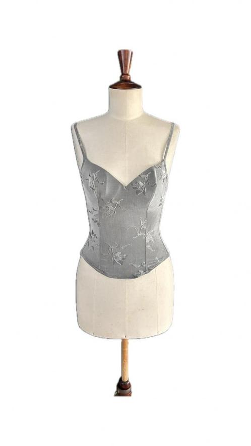 Authentieke La Perla grijze korset in maat S, Kleding | Dames, Tops, Zo goed als nieuw, Maat 36 (S), Grijs, Zonder mouw, Ophalen of Verzenden
