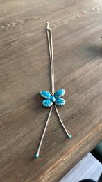 Ketting Vlinder, Ophalen of Verzenden, Zo goed als nieuw, Zilver, Overige materialen