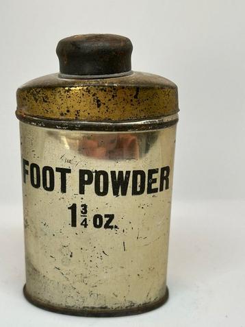 Original Foot Powder Tin - Soldiers WWII Army Eguipment beschikbaar voor biedingen