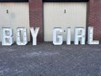 Gender Reveal, Verlichte BOY GIRL letters TE HUUR, Hobby en Vrije tijd, Ophalen of Verzenden, Zo goed als nieuw, Geboorte of Huwelijk