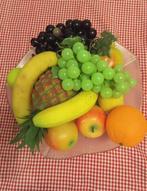 Mooie fruit schaal met fruiten en groeten, Nieuw, Rond, Ophalen of Verzenden