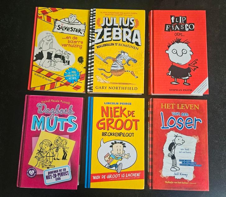 Kinderboeken-leven van Loser-Muts-Silvester-Julius-Niek-Flip, Boeken, Humor, Nieuw, Verhalen, Ophalen of Verzenden