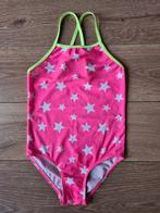 Hema badpak maat 122 / 128 fel roze met sterren, Ophalen, Gebruikt, Meisje, Sport- of Zwemkleding