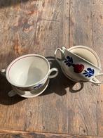 Boerenbont Soepkommen - 4 stuks, Huis en Inrichting, Keuken | Servies, Gebruikt, Ophalen of Verzenden, Kom(men), Aardewerk