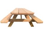 Douglas picknicktafel, Ophalen, Nieuw, Rechthoekig, Hout