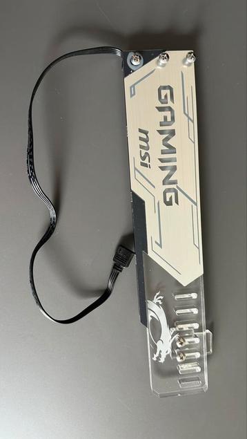 MSI GPU bracket met RGB beschikbaar voor biedingen