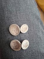 Manchetknopen Wilhelmina                         25 c 10 c, Ophalen, Koningin Juliana, 10 cent