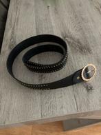 Zara Zwarte Leren Riem met Gouden Details, Minder dan 3 cm, 80 tot 90 cm, Tailleriem, Ophalen of Verzenden