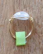 Ring met Morganiet steen, maat 18, Sieraden, Tassen en Uiterlijk, Ringen, Nieuw, Ophalen of Verzenden, 17 tot 18, Roze