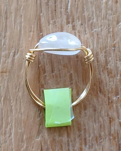 Ring met Morganiet steen, maat 18, Sieraden, Tassen en Uiterlijk, Ringen, Nieuw, Dame, 17 tot 18, Roze, Zilver, Ophalen of Verzenden