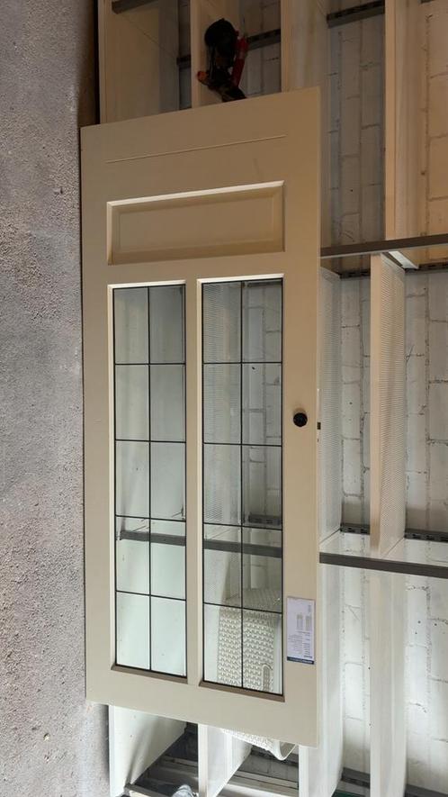 Austria binnendeur colour lax plus Rouen udine glas in lood, Doe-het-zelf en Verbouw, Deuren en Horren, Gebruikt, Binnendeur, 200 tot 215 cm