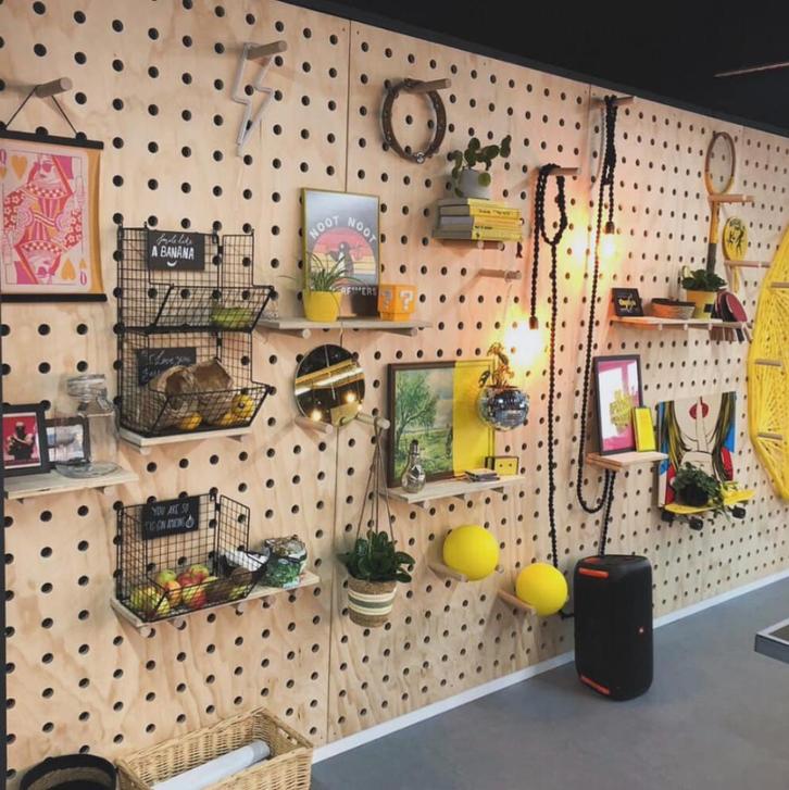Modulaire houten gatenwand – pegboard wand, Doe-het-zelf en Verbouw, Overige Doe-het-zelf en Verbouw, Nieuw, Ophalen of Verzenden