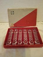 Crystal Unie - Maastricht - setje van 6 glazen messenleggers, Ophalen of Verzenden