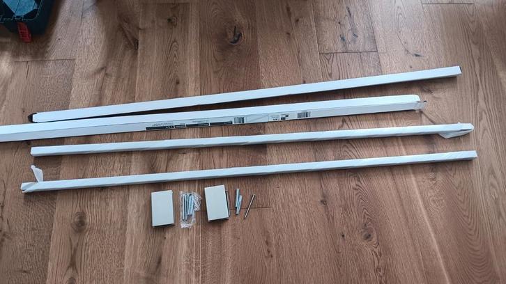 Nieuwe 2 stabilisatorstangen 125 cm + 2 glasklemmen, Doe-het-zelf en Verbouw, IJzerwaren en Bevestigingsmiddelen, Nieuw, Overige typen