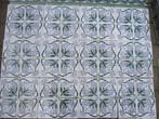 52 Antieke jugendstil wandtegels groene/lila afbeelding, Antiek en Kunst, Ophalen