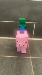 LEGO Minecraft BigFig Pig Met Baby Zombie 21157, Ophalen of Verzenden, Zo goed als nieuw, Complete set, Lego