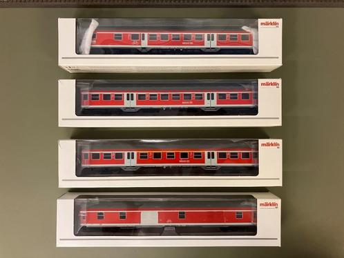Märklin H0 / 43831, 43806, 43816 en 43961 DB AG “Silberling", Hobby en Vrije tijd, Modeltreinen | H0, Gebruikt, Treinset, Wisselstroom